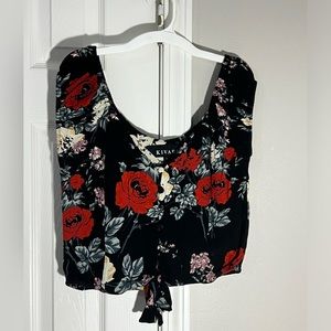 Floral Crop Blouse